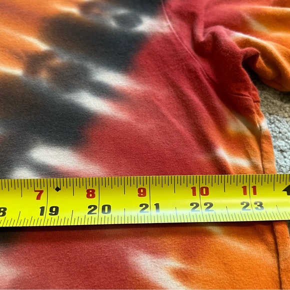 Harley Davidson Motorcycle HD Yosemite Sam Looney Tunes Shirt Tye Dye Orange XL - Picture 3 of 13